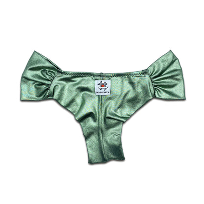 Monokini Fascia - Lurex verde