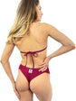 Monokini Fascia - Lurex fucsia