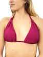 Top Triangolo - Lurex fucsia